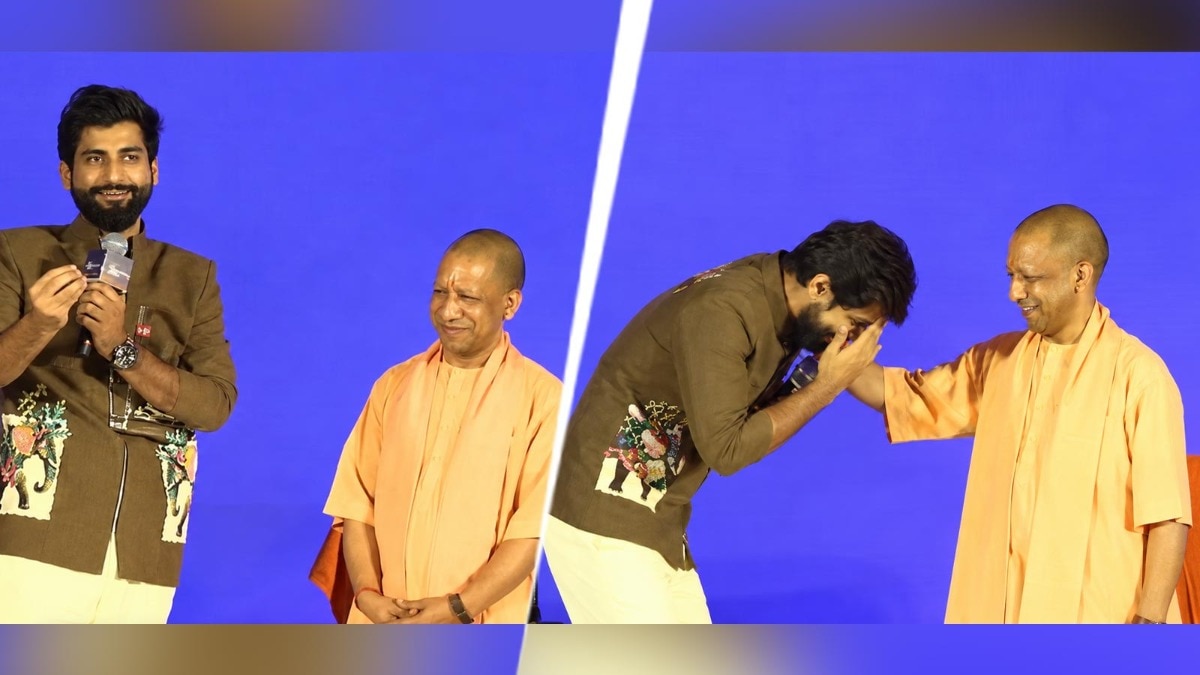 कॉमेडियन हर्ष गुजराल ने यूपी इवेंट में योगी आदित्यनाथ को हंसाया