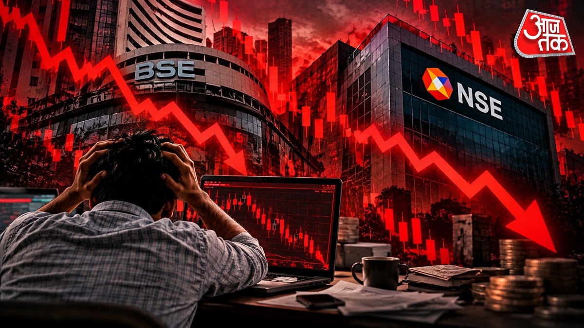 Stock Market Crash: Jio लिस्टिंग से पहले शेयर बाजार में भूचाल, पलक झपकते ही सेंसेक्स-निफ्टी क्रैश... IT शेयर धड़ाम
