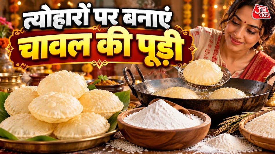 How to make fluffy and soft rice flour puris instead of wheat flour for a festive dinner