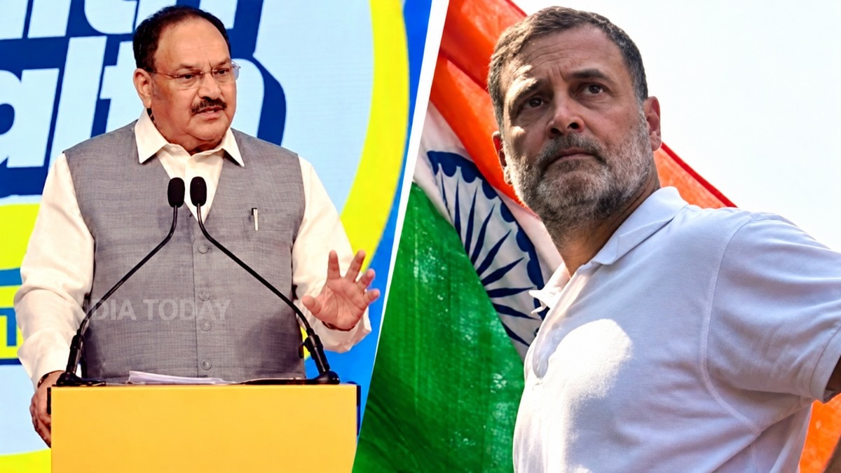 'हमसे ट्यूशन लेना चाहिए' हेल्थ वेल्थ सम‍िट में राहुल गांधी के तेवर पर बोले जेपी नड्डा, विचार से सड़कछाप हो गई है कांग्रेस (Photo: India Today, Rahul Gandhi FIle Photo)