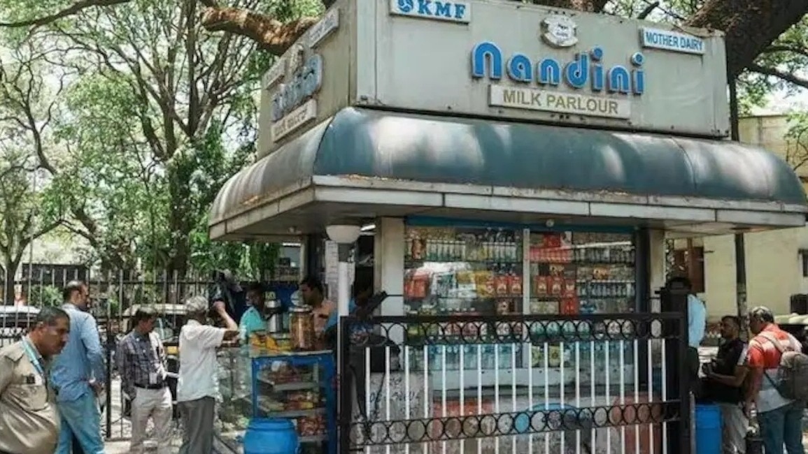 नंदिनी मिल्‍क के दाम में बढ़ोतरी. (Photo: ITG) 