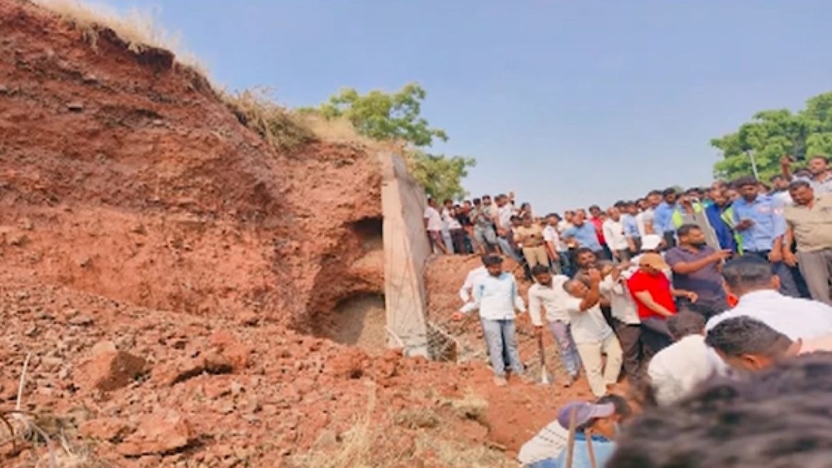 3 मजदूरों को निकालने के लिए रेस्क्यू जारी. (Photo: Screengrab)