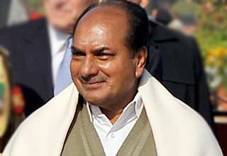 रक्षा मंत्री ए के एंटनी