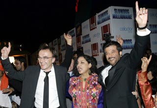 स्‍लमडॉग मिलिनेयर के निर्देशक, शबाना आजमी और अनिल कपूर