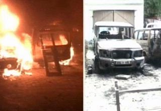 रीता बहुगुणा के घर आगजनी