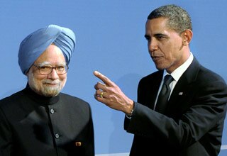 मनमोहन सिंह एवं बराक ओबामा