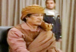 लीबियाई तानाशाह गद्दाफी ने दी टीवी पर धमकी