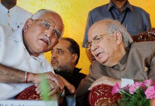 येदियुरप्‍पा-हंसराज भारद्वाज