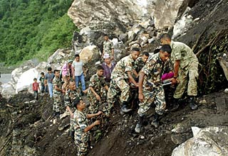 भूकंप की तबाही