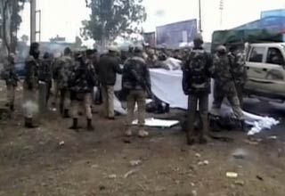 इंफाल में विस्‍फोट स्‍थल