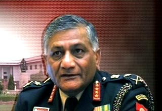 आर्मी चीफ वी के सिंह