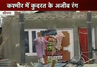 श्रीनगर में तूफान