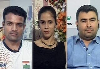 विजय कुमार, साइना नेहवाल, गगन नारंग