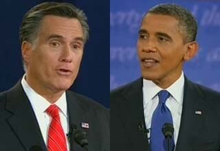 मिट रोमनी और बराक ओबामा