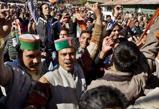हिमाचल में कांग्रेस समर्थक
