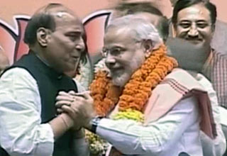 नरेंद्र मोदी, राजनाथ सिंह