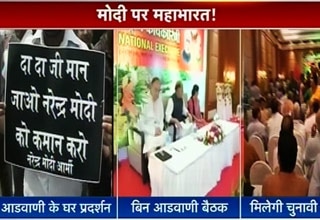 Agitation at Advani's Home