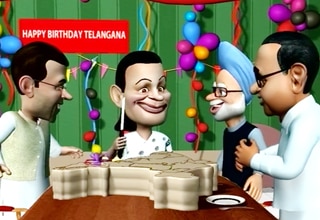 तेलंगाना के जश्न पर फिरा पानी