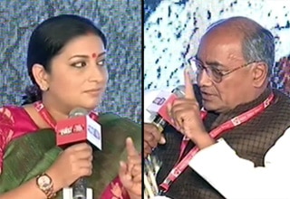 स्मृति ईरानी और दिग्विजय सिंह