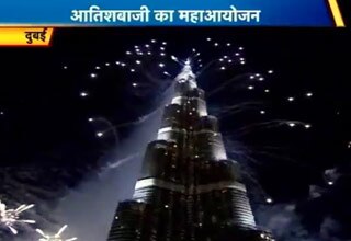 दुबई में आतिशबाजी