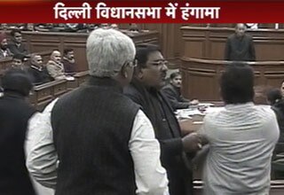 विधानसभा में जेडीयू विधायक का हंगामा