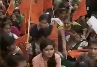 PROTEST IN BENGALURU AGAINST RAPE