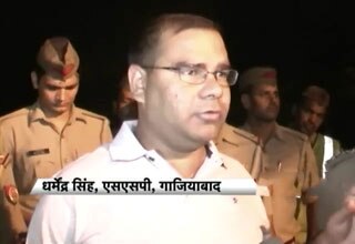 गाजियाबाद में बदमाशों की पुलिस के साथ मुठभेड़