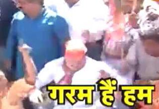 केजरीवाल के घर के बाहर BJP का प्रदर्शन