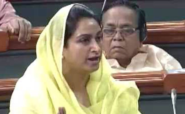 हरसिमरत कौर, केंद्रीय कैबिनेट मंत्री