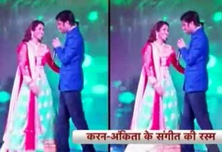 करन और अंकिता के रियल संगीत में रील लाइफ के सितारें