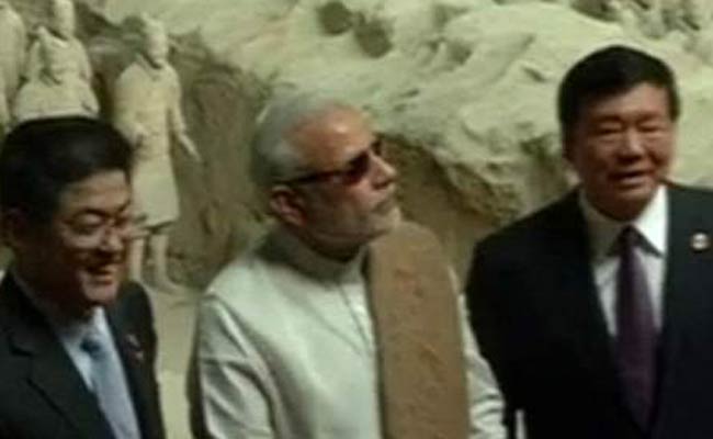 चीन के टेराकोटा म्यूजियम में PM नरेंद्र मोदी
