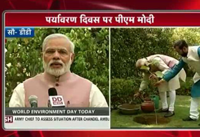 सवा सौ करोड़ पौधे लगाएगी सरकार: नरेंद्र मोदी