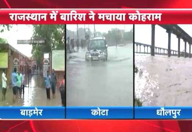राजस्थान में बारिश से तबाही