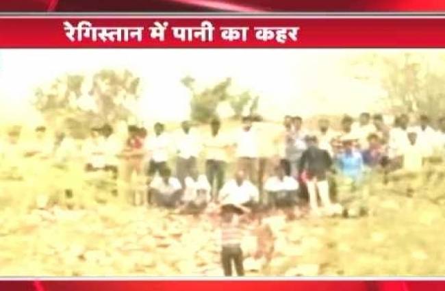 राजस्थान में बारिश से तबाही