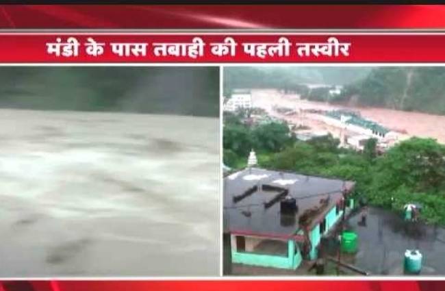 मंडी में फटा बादल