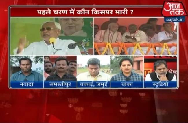 बिहार में पहले चरण में कौन किस पर भारी