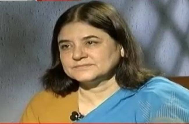 केंद्रीय महिला एवं बाल विकास मंत्री मेनका गांधी