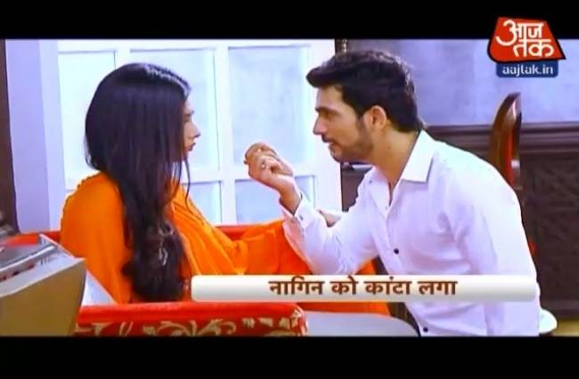 कांटे के बहाने नागिन-शिवन्या का रोमांस...