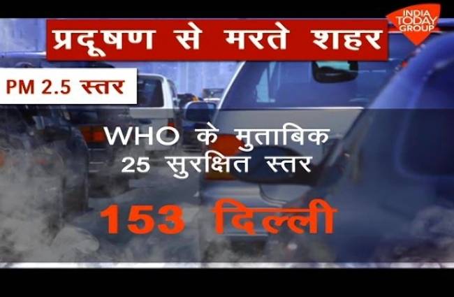 भारत के कई शहर प्रदूषण की चपेट में