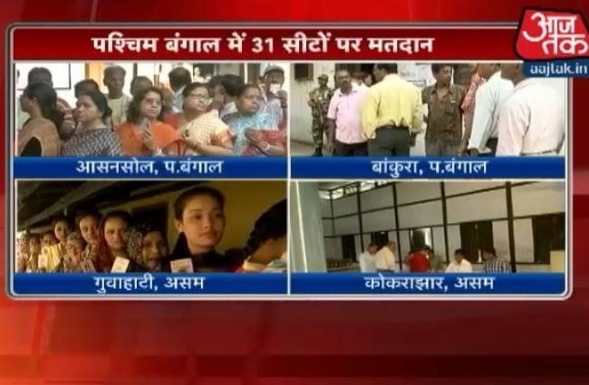 पश्चिम बंगाल में 31 सीटों पर वोटिंग जारी