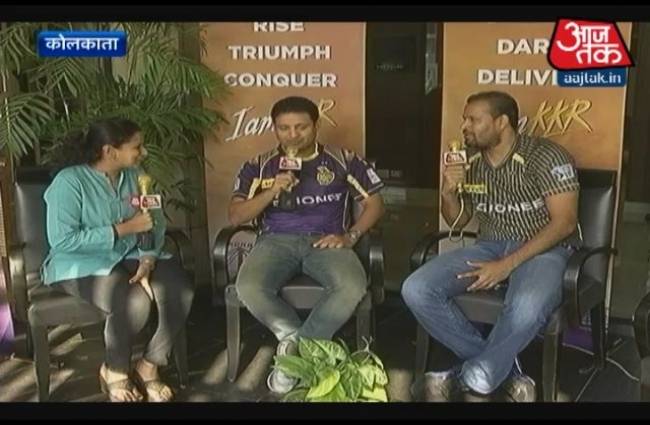 केके आर के लिए युसूफ और पीयूष ने गाया गाना