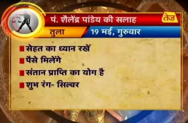 जानिए अपना राशिफल