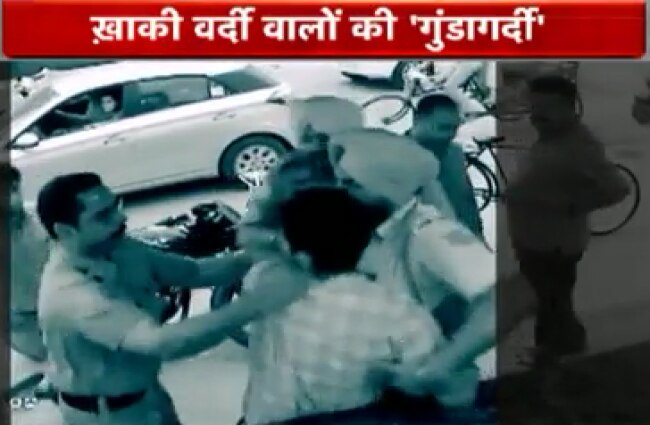 पंजाब पुलिस की गुंडागर्दी