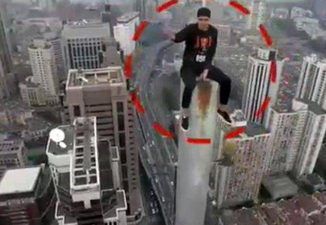 देखिए चीन के डेयरडेविल्स का हैरतअंगेज कारनामा