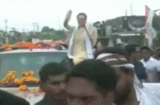 सोनिया गांधी का रोड शो