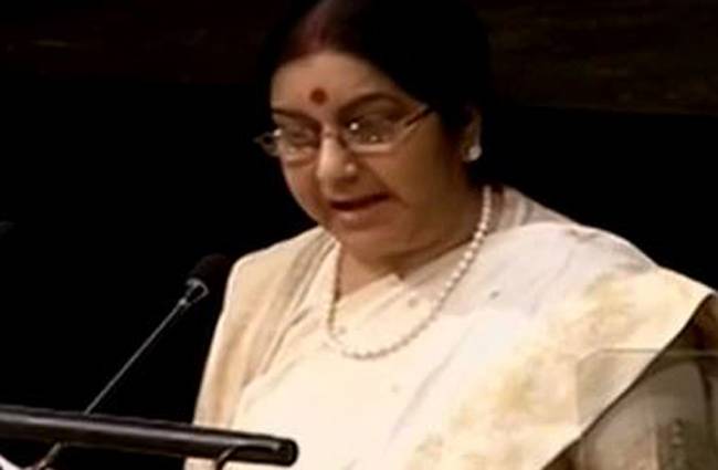 शाम को होगा सुषमा स्वराज का भाषण
