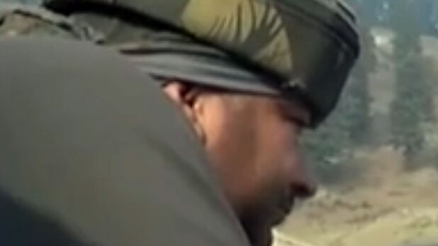 जवान के शव के साथ बर्बरता