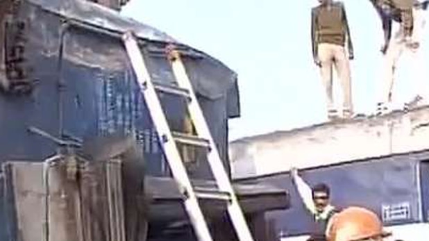 कानपुर के पास रेल हादसा