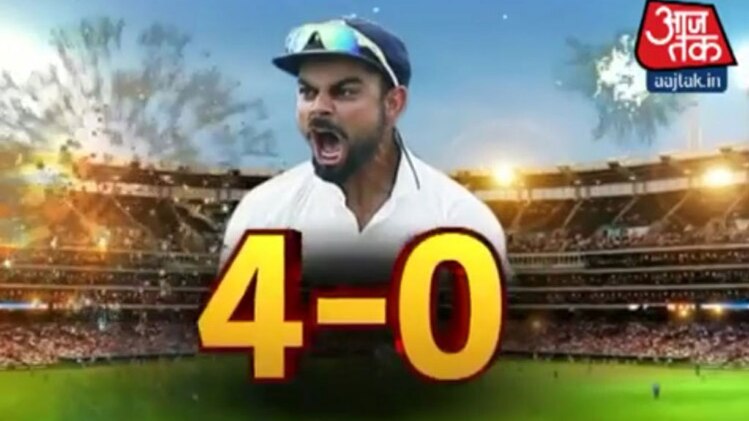 टीम इंडिया जीत का जश्न