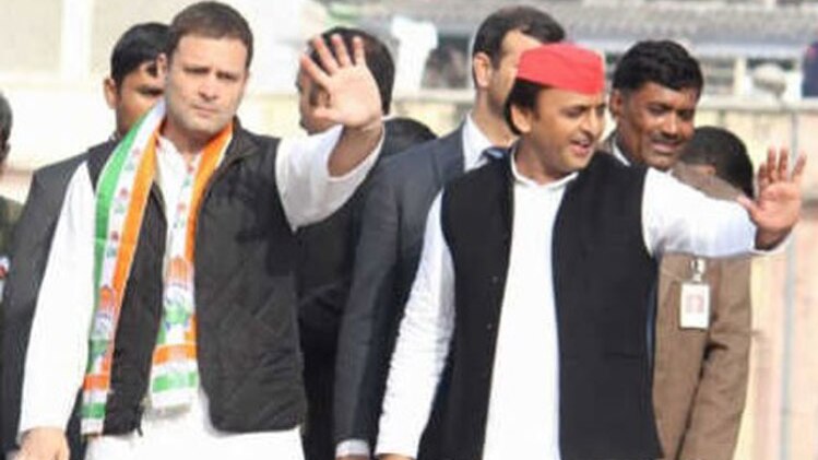 कांग्रेस-सपा रोड शो